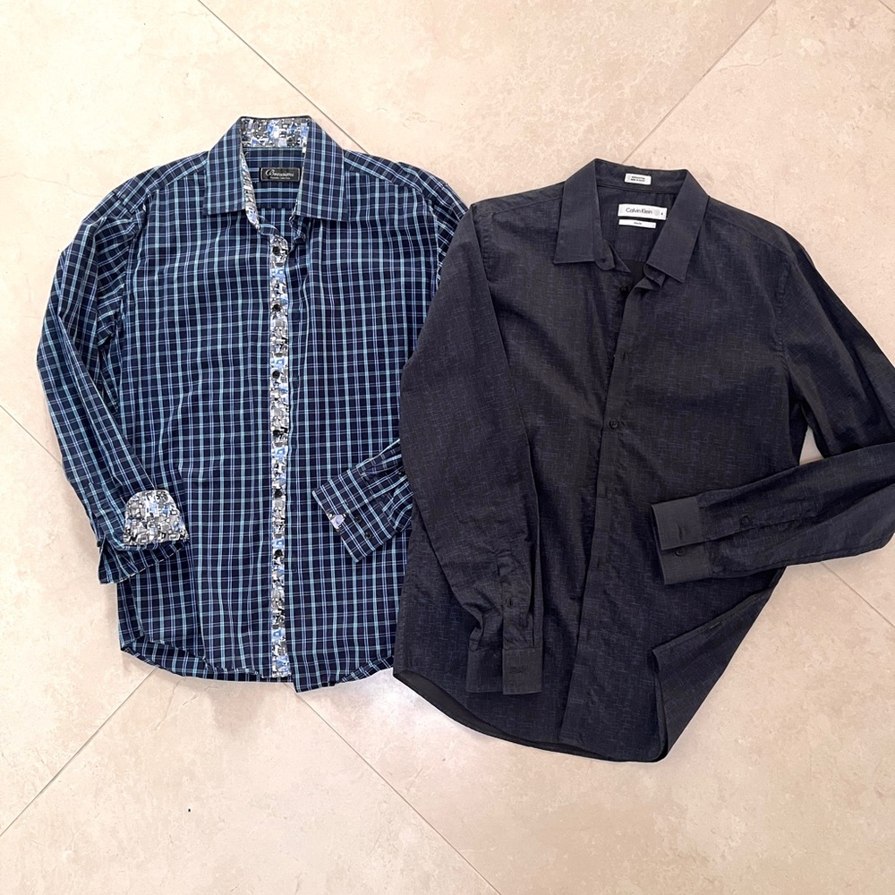 Bundle X2 Men’s button plaid shirts